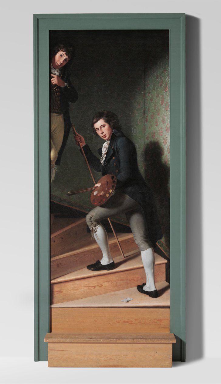 Grupo Escadaria (Retrato de Raphaelle Peale e Titian Ramsay Peale) de Charles Willson Peale