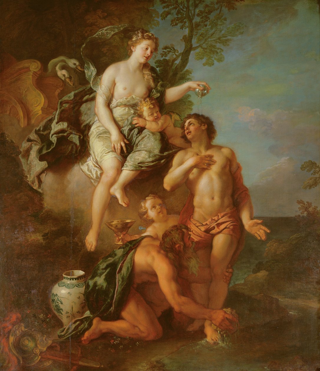 Deificação de Enéias de Charles de la Fosse