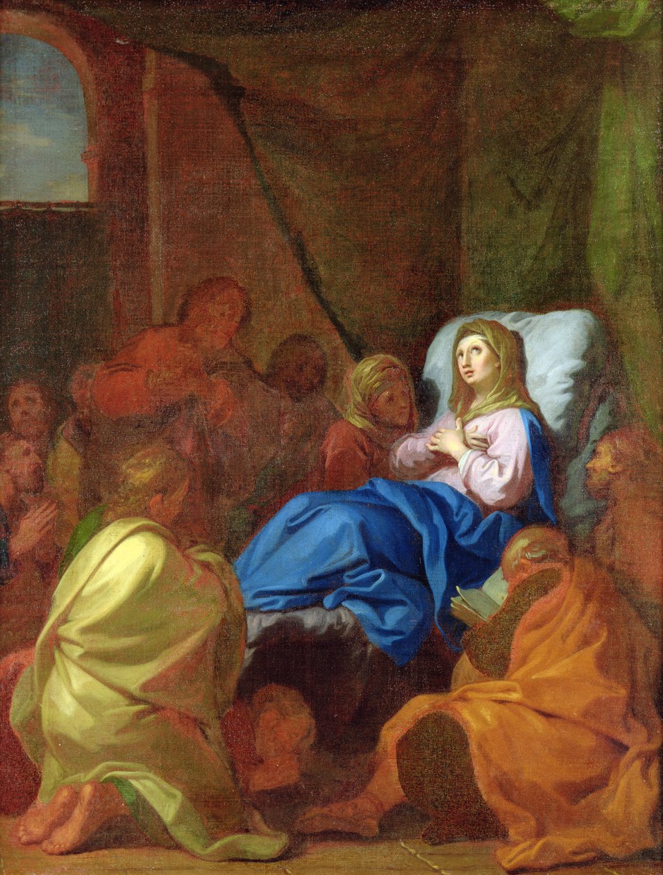 A morte da virgem de Charles de la Fosse