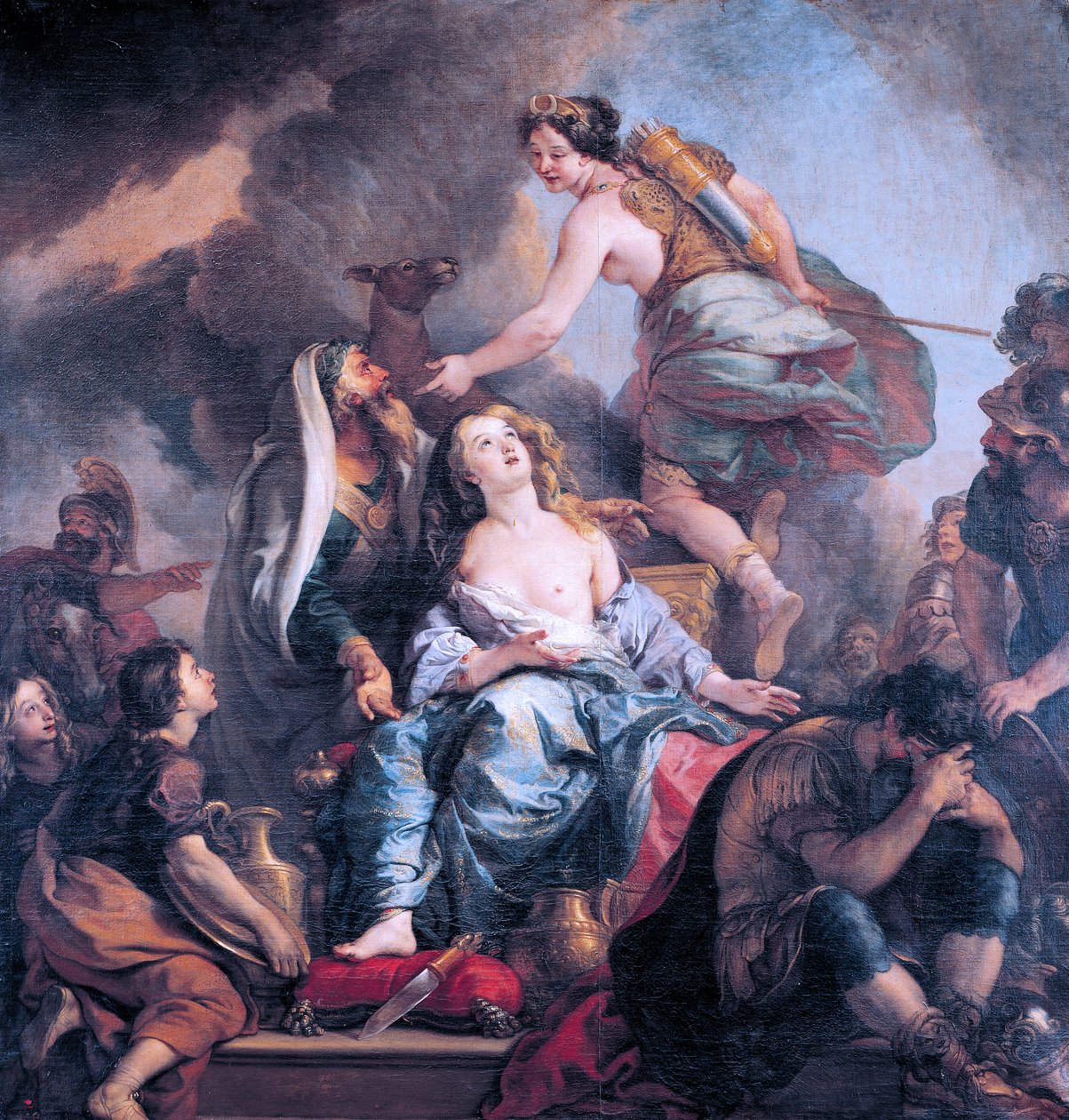 O sacrifício de Ifigênia de Charles de la Fosse