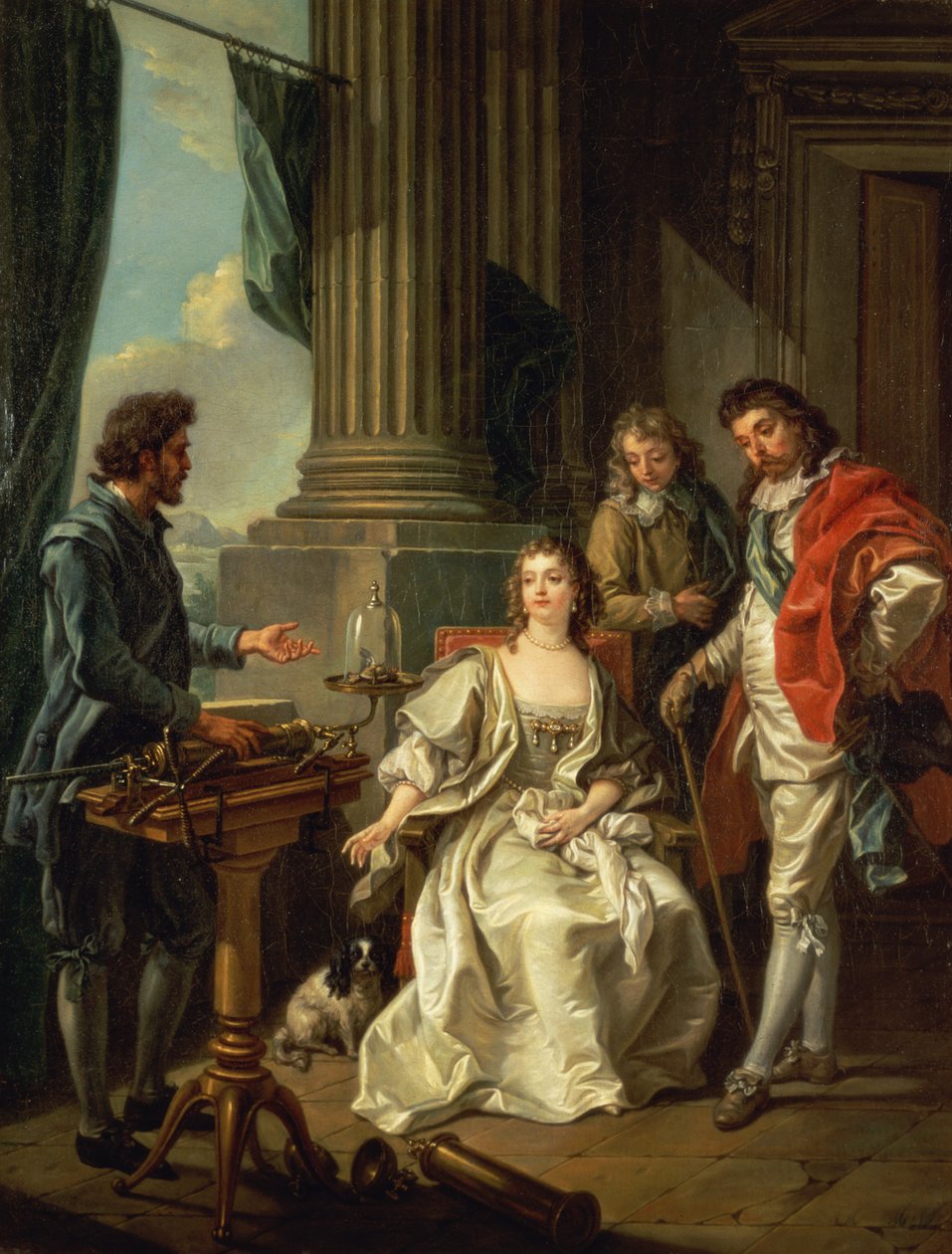Experimento Pneumático, um de uma série, 1777 de Charles Amedee Philippe van Loo
