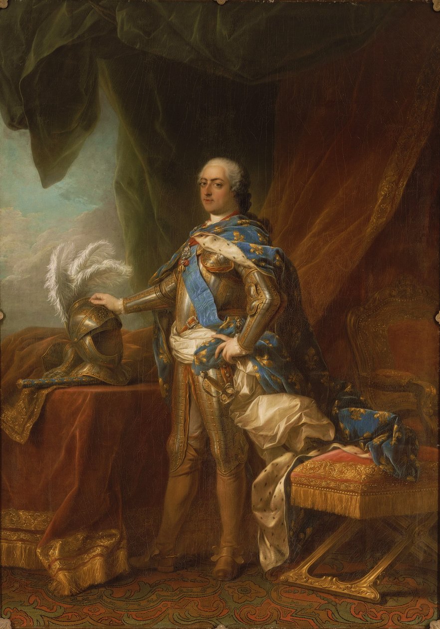 Louis XV em armadura de Charles André van Loo