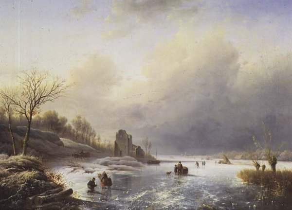 Cena de Inverno de Charles Henri Joseph Leickert