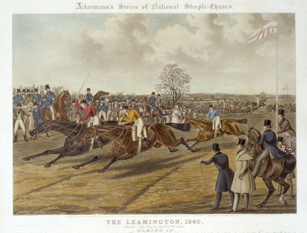 O Leamington, 20 de Outubro de 1840: Entrando (cor litho) de Charles Hunt