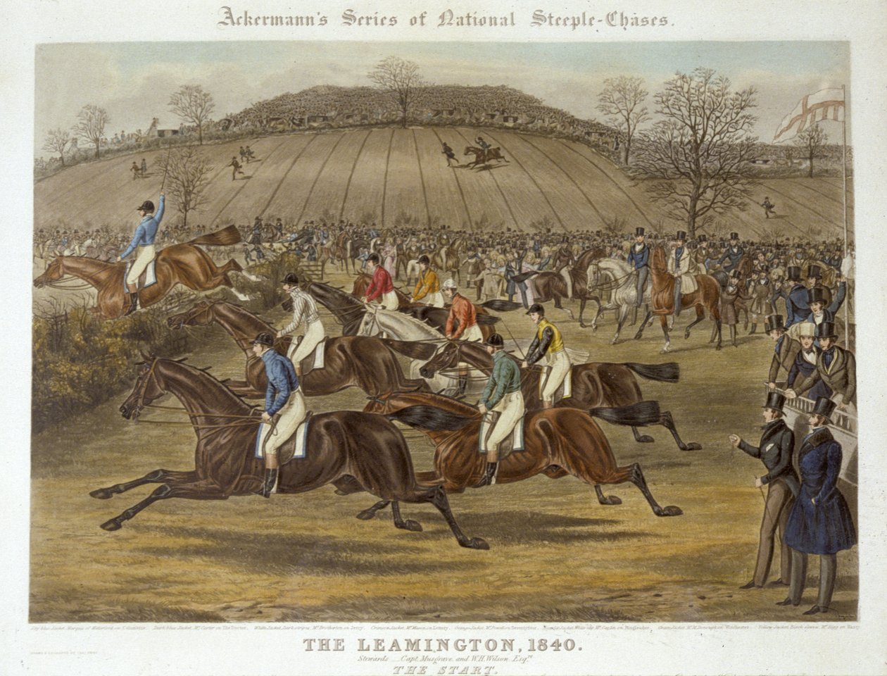 O Leamington, 20 de Outubro de 1840: The Start (cor litho) de Charles Hunt