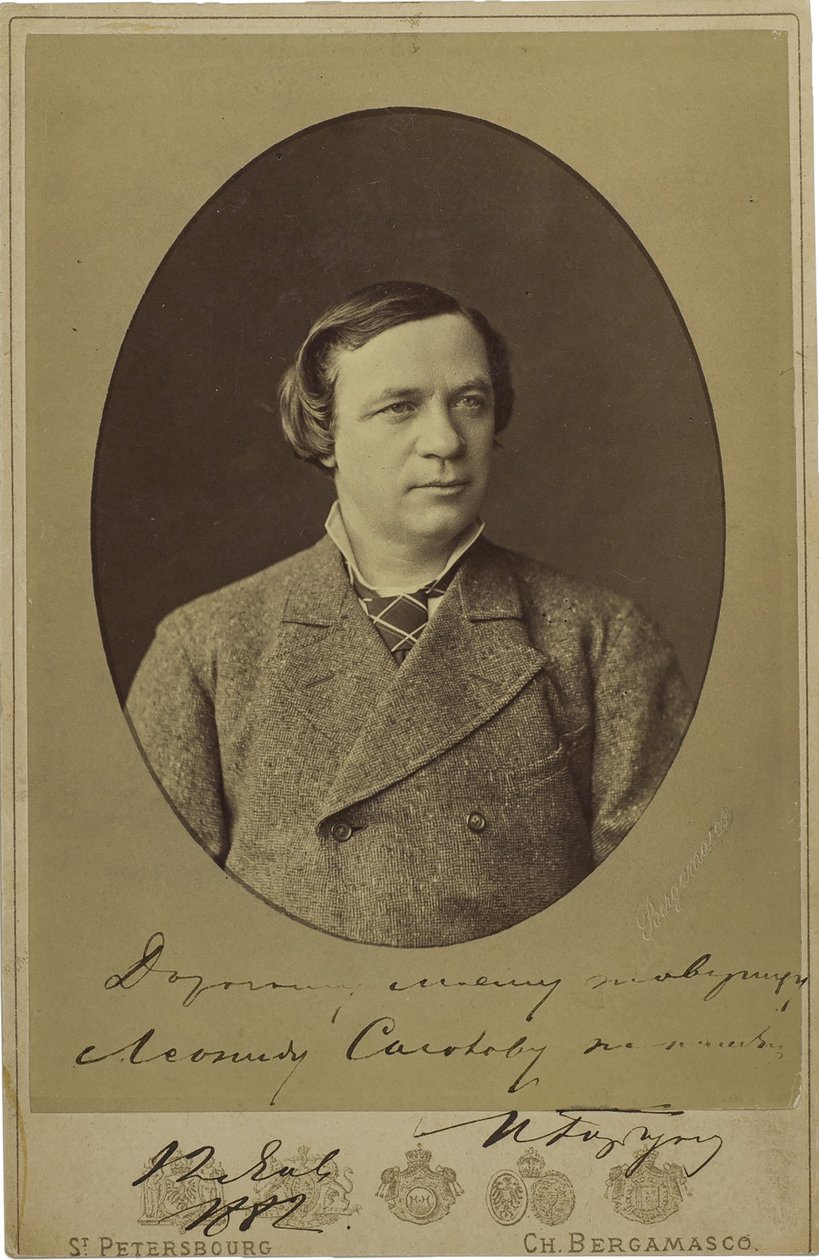 Ivan Gorbounov - Retrato de Ivan Fyodorovich Gorbunov (1831-1896) - Charles (Karl) Bergamasco (1830-1896). Fotografia, final da década de 1870-início da década de 1880. Museu Estadual de A. Ostrovsky, Shchelykovo de Charles Bergamasco