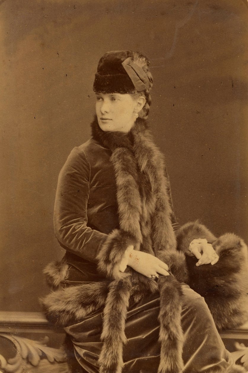 Marie Pavlovna Romanova - Grã-Duquesa Maria Pavlovna da Rússia (1854-1920), de Bergamasco, Charles (Karl) (1830-1896). Fotografia albúmen, c. 1880. Arquivo de Filmes e Fotos do Estado Russo, Krasnogorsk de Charles Bergamasco