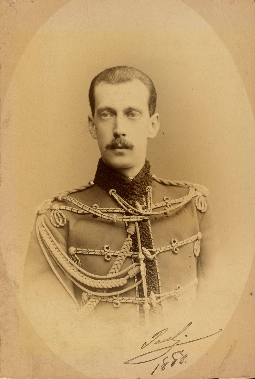 Retrato do Grão-Duque Paul Alexandrovich da Rússia (1860-1919) de Charles Bergamasco