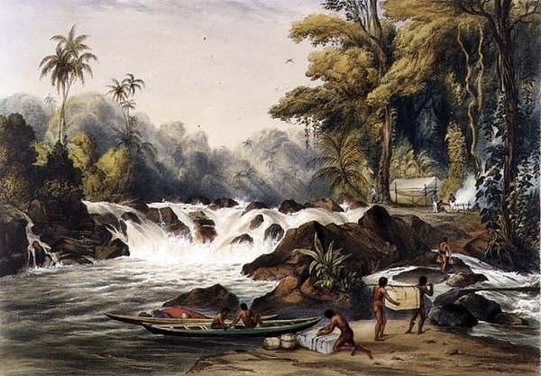 Catarata de Natal no Rio Berbice, de 