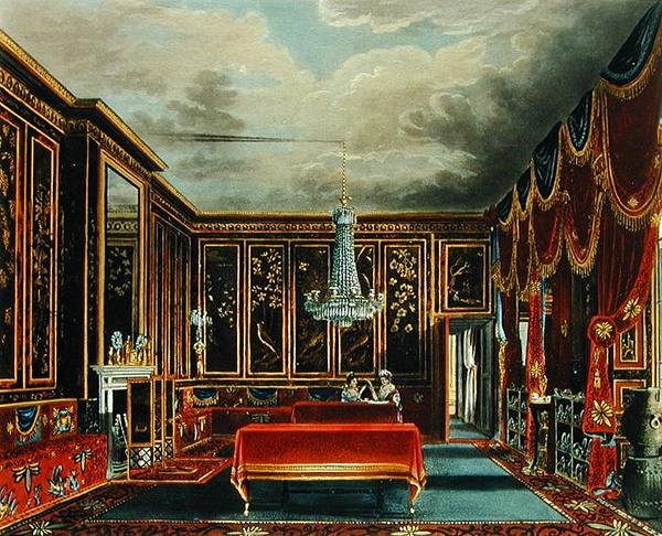 The Japan Room at Frogmore, gravado por R. Reeve, de 