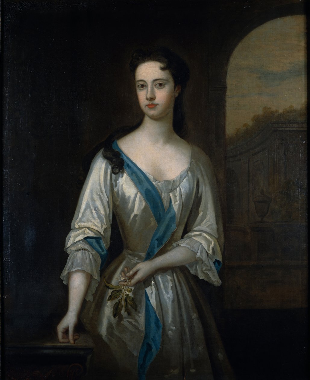 Retrato de Dorothy Savile, Condessa de Burlington (óleo sobre tela) de Charles (attr. to) Jervas