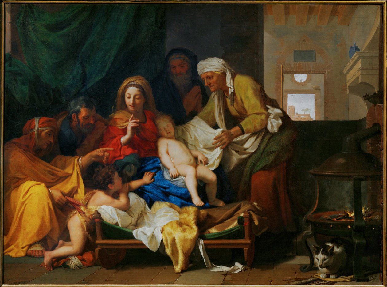 O sono do Menino Jesus ... de Charles (attr. to) Le Brun