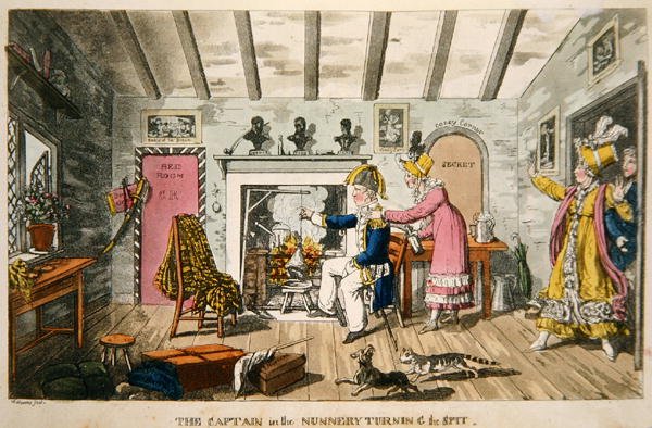 The Captain in the Nunnery turning the spit