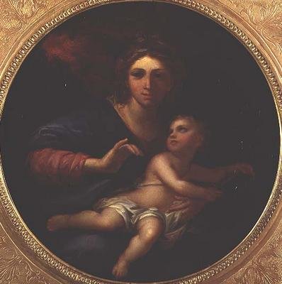 Madonna e Criança de Charles (follower of) Le Brun