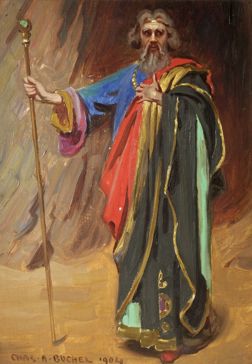 Lyn Harding como Prospero de Charles A. Buchel