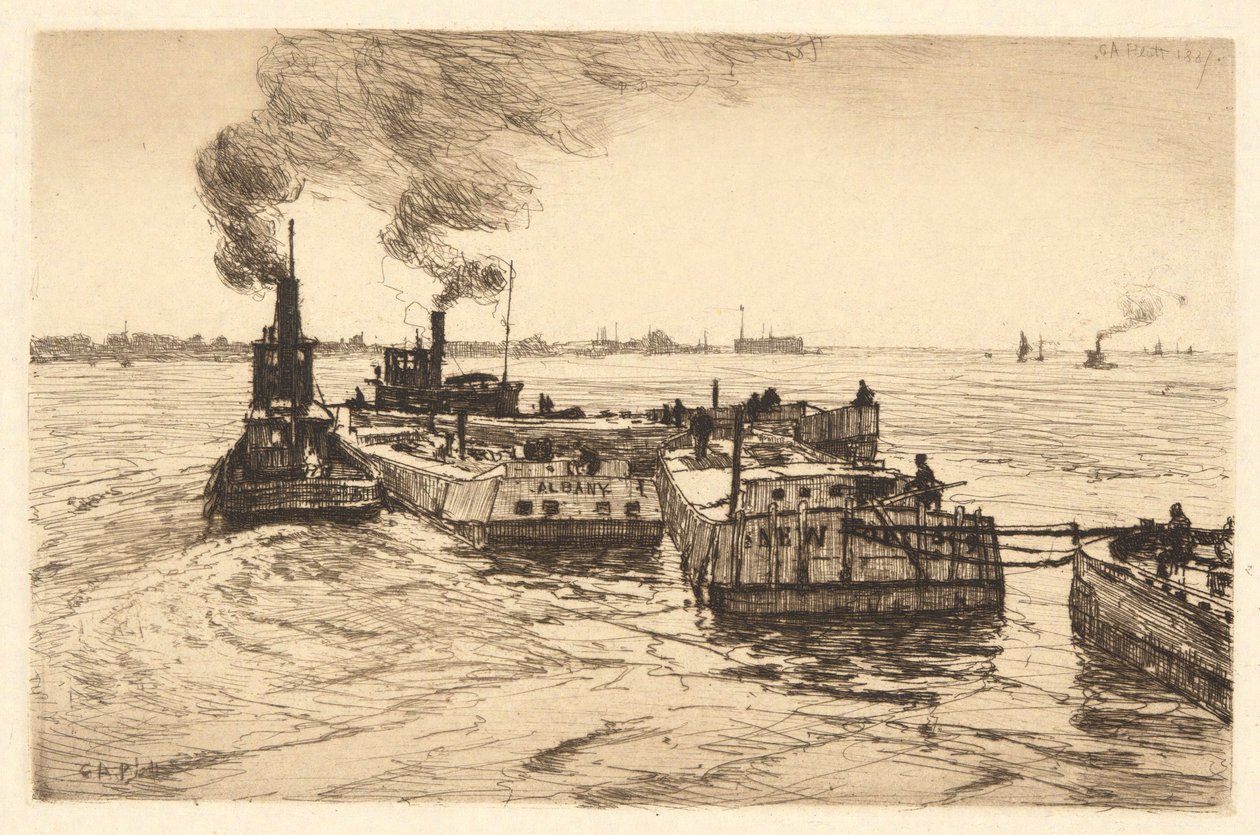 Barcos e rebocadores do canal de Charles A. Platt