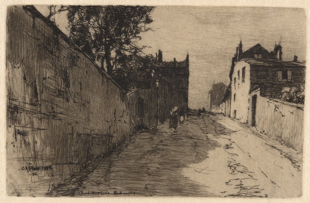 Rue de Mont Cenis, Montmartre de Charles A. Platt