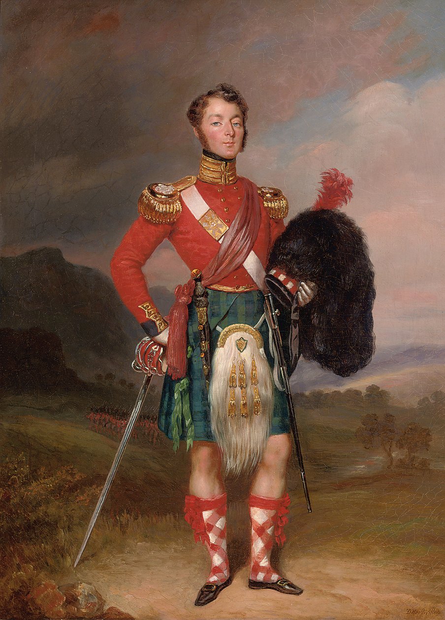 Retrato do Capitão Robert Williamson Ramsay de Charles Achille DHardiviller
