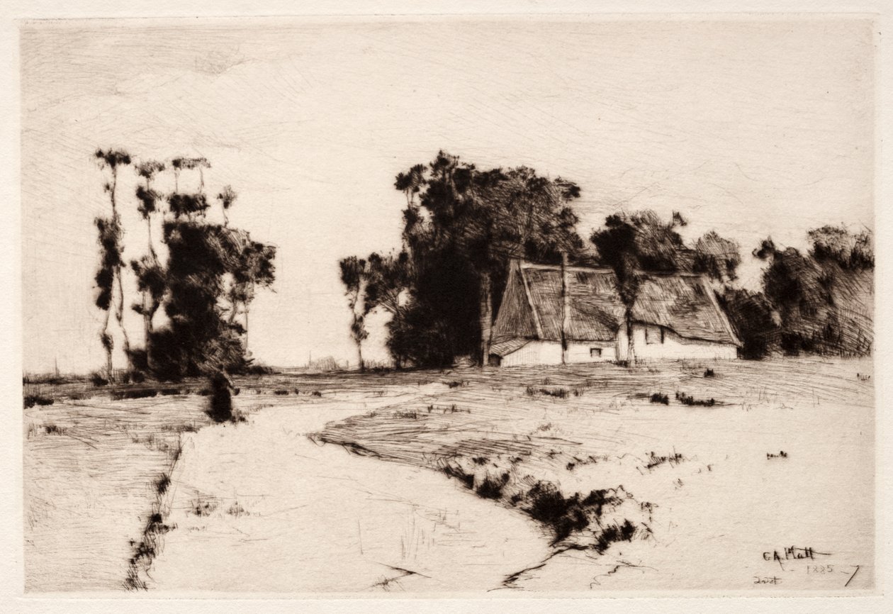 Árvores da Bretanha, 1885-1887. de Charles Adams Platt