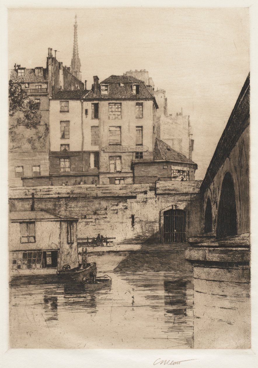 Quai des Orfèvres, Paris, 1886. de Charles Adams Platt