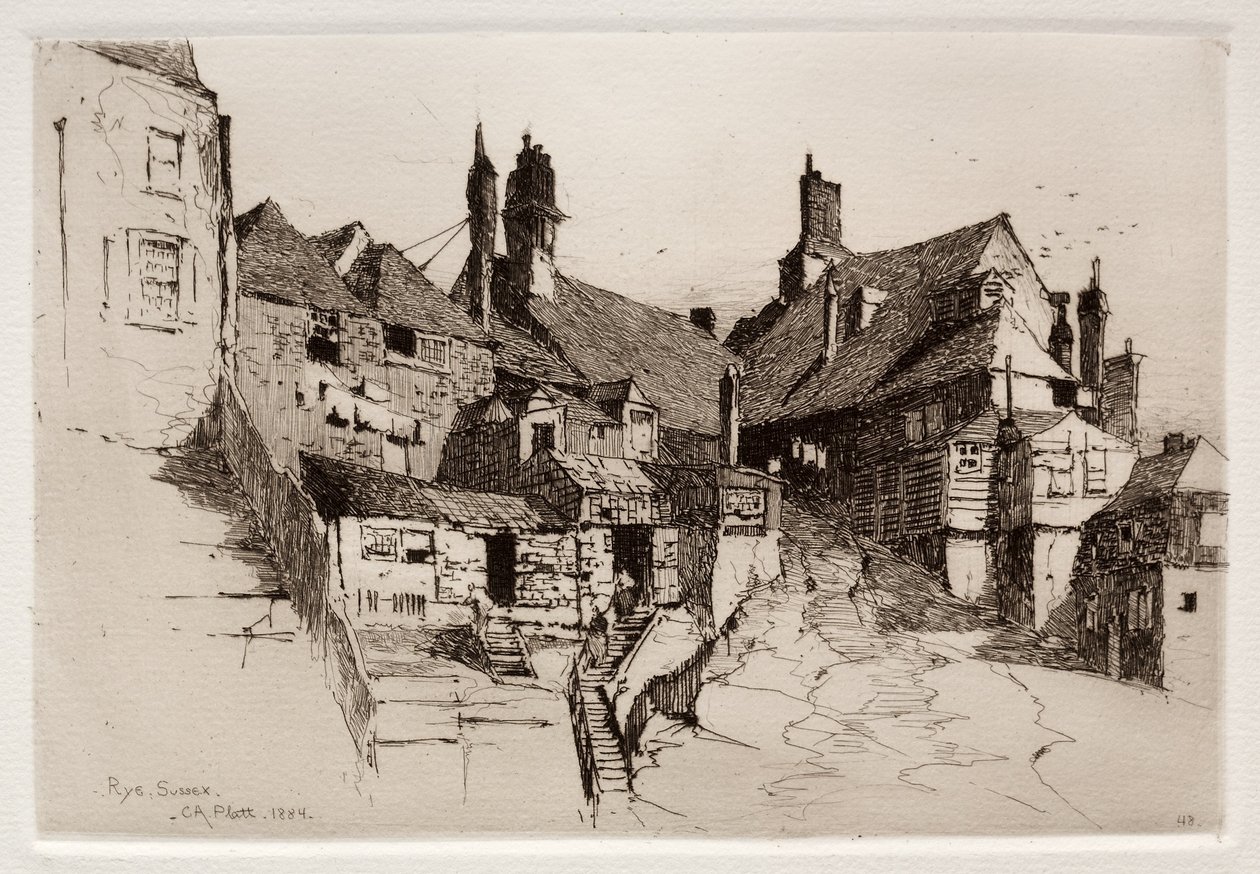 Rye, Sussex, Inglaterra, 1884. de Charles Adams Platt