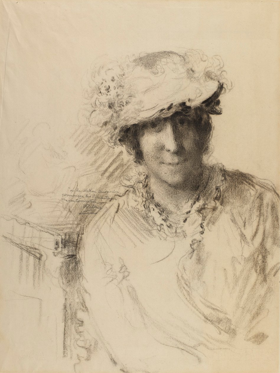 Retrato de uma senhora de Charles Albert Waltner