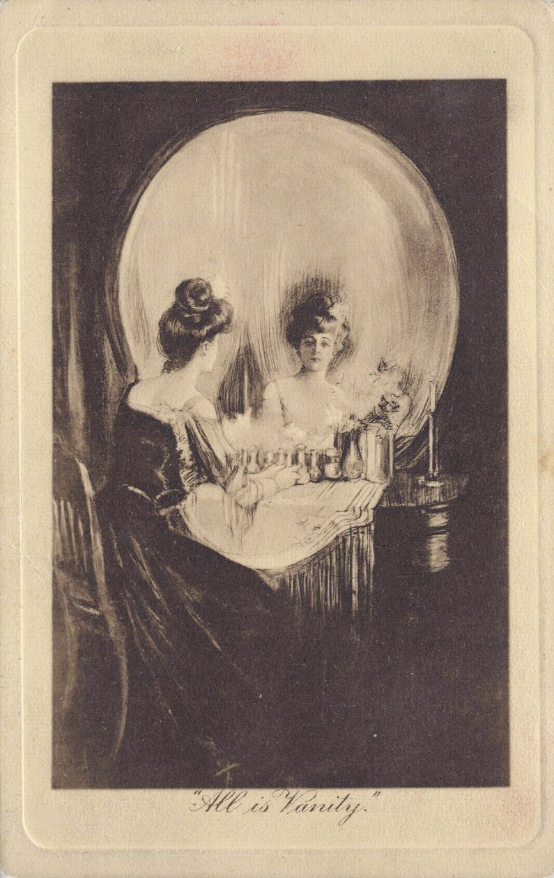 Tout est vanite - All is Vanity par Gilbert, Charles Allan (1873-1929), c. 1900 - Litografia - Coleção Particular de Charles Allan Gilbert