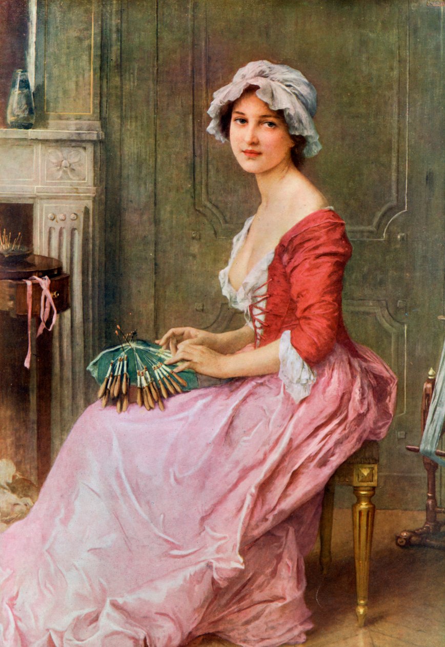 A costureira, final do século XIX ou início do século XX. de Charles Amable Lenoir