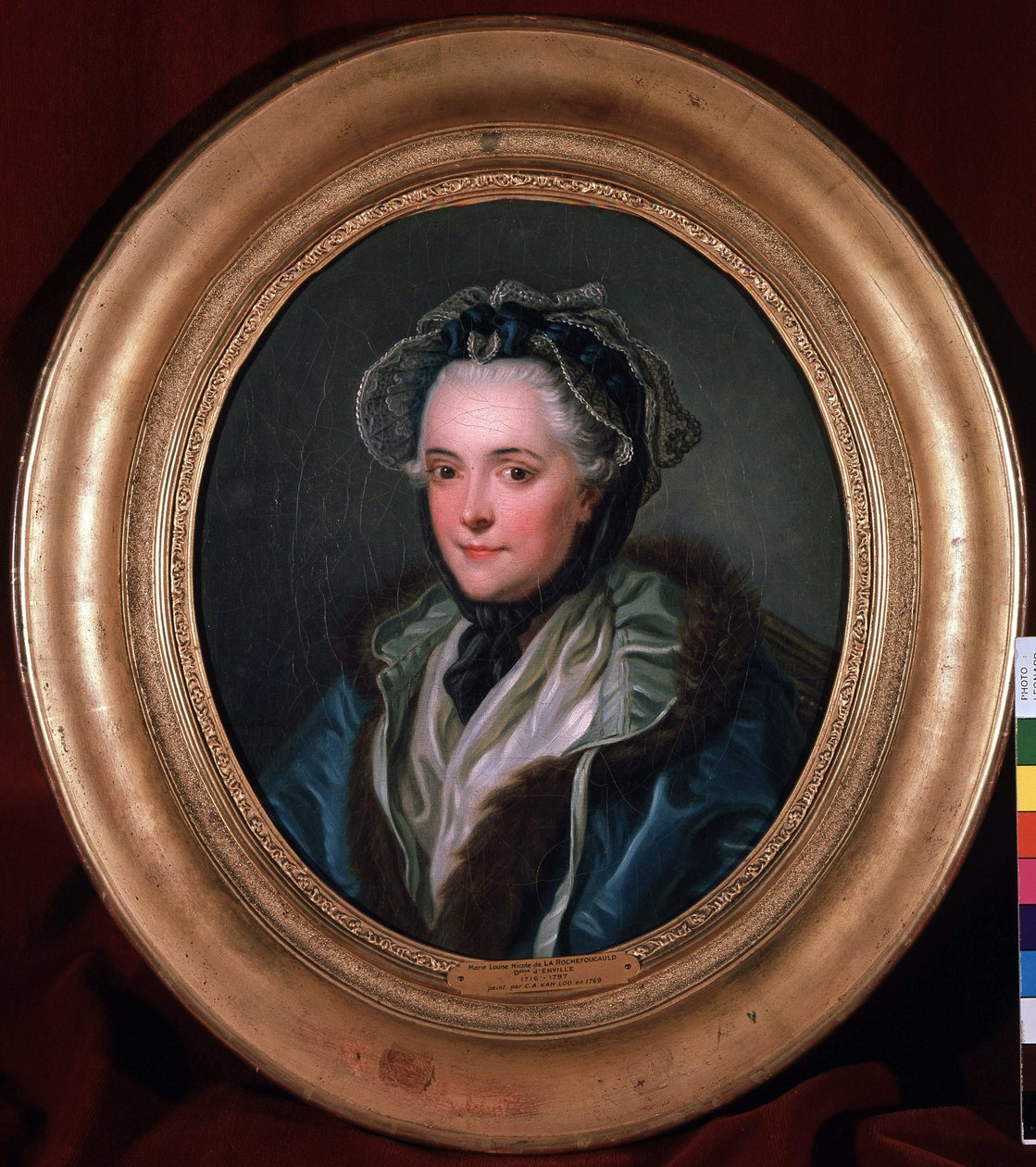 Retrato de Marie-Louise-Nicole (Marie Louise Nicole), Duquesa de Enville (Anville) (1716-1797). Pintura de Charles Amedee Philippe van Loo (1719-1795). de Charles Amedee Philippe van Loo