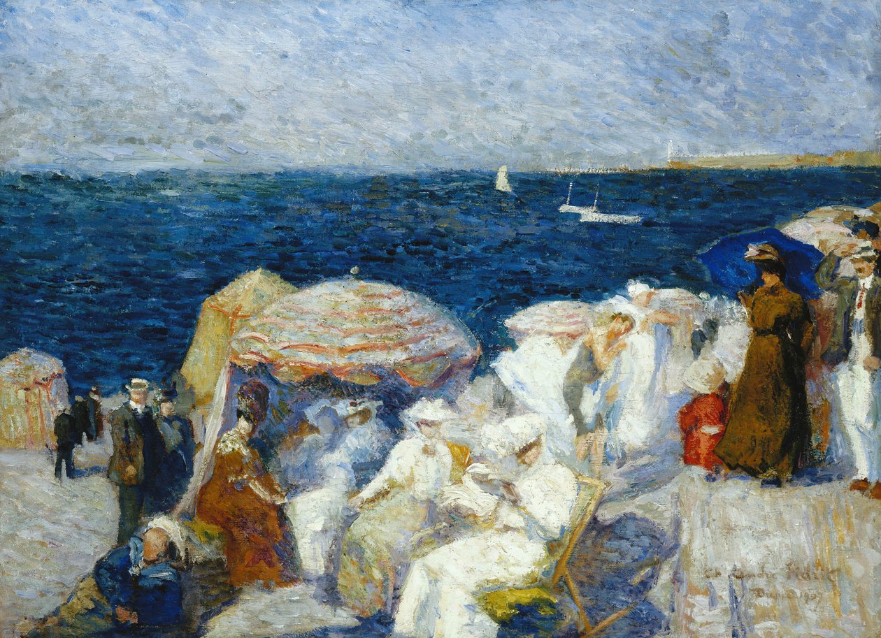 Na praia, Dieppe; Na praia, Dieppe, 1907 de Charles Andre Fridit