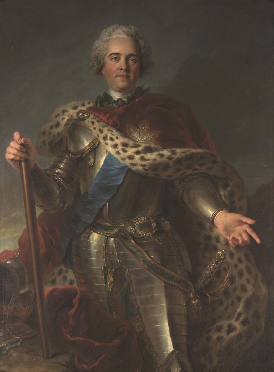 Herman Moritz Conde da Saxónia (1696-1750), chamado Marechal de França de Charles Antoine Coypel