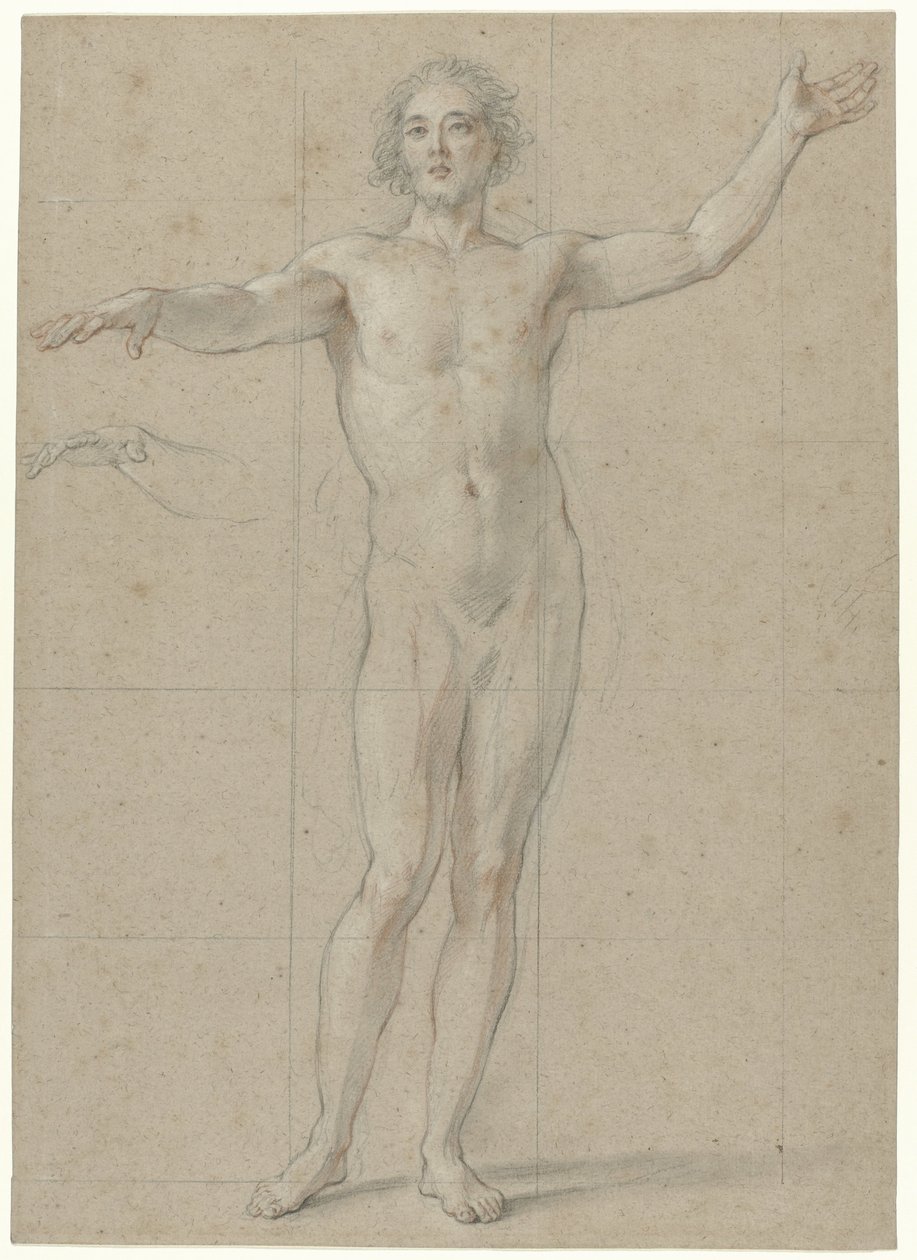 Nu de pé masculino de Charles Antoine Coypel