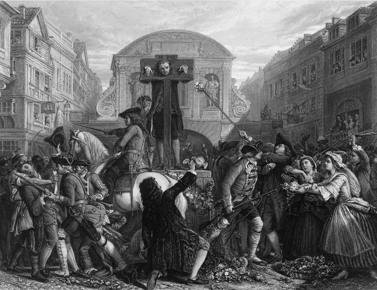Daniel Defoe no pelourinho de Charles Armytage