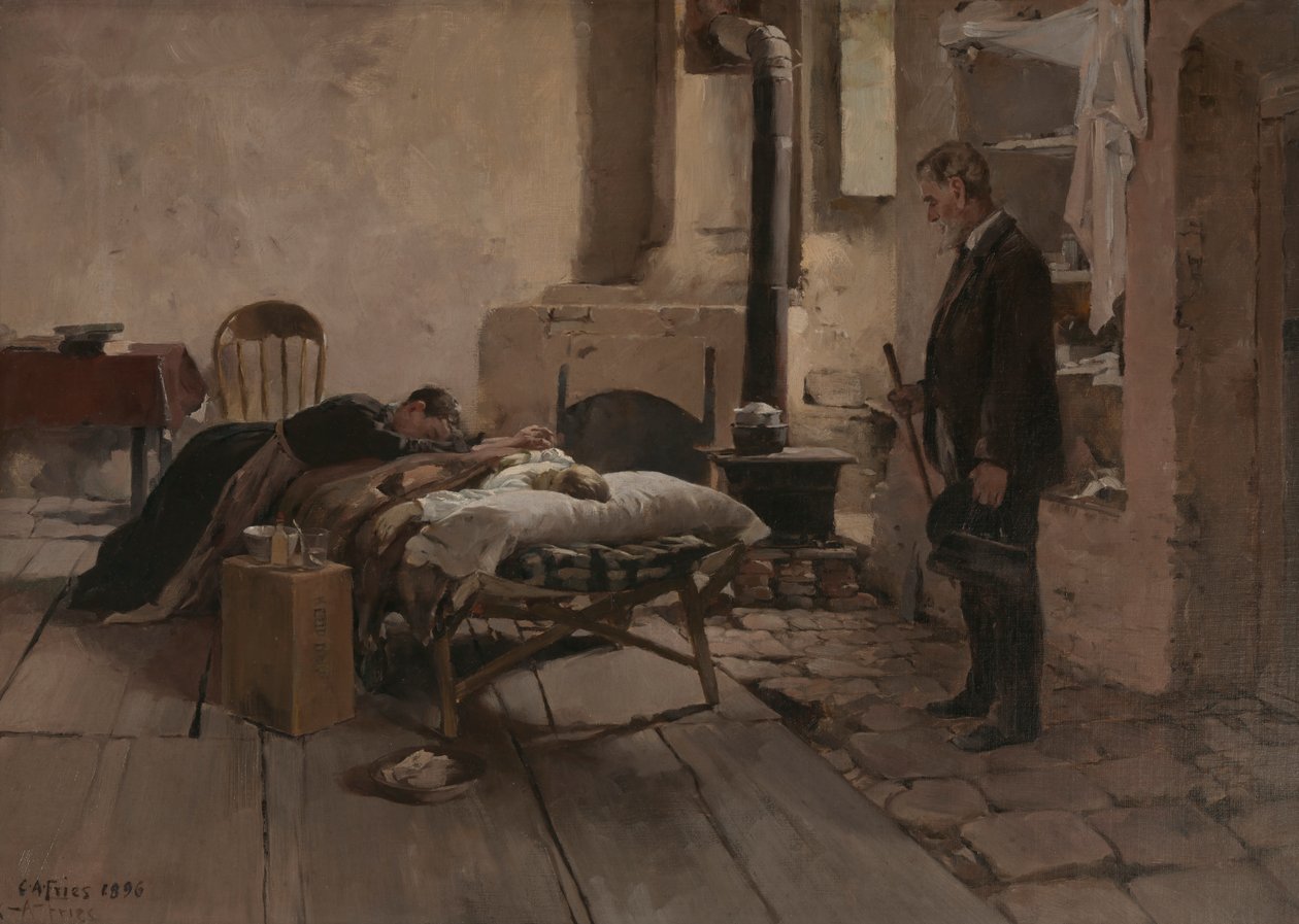Tarde demais, 1896. de Charles Arthur Fries