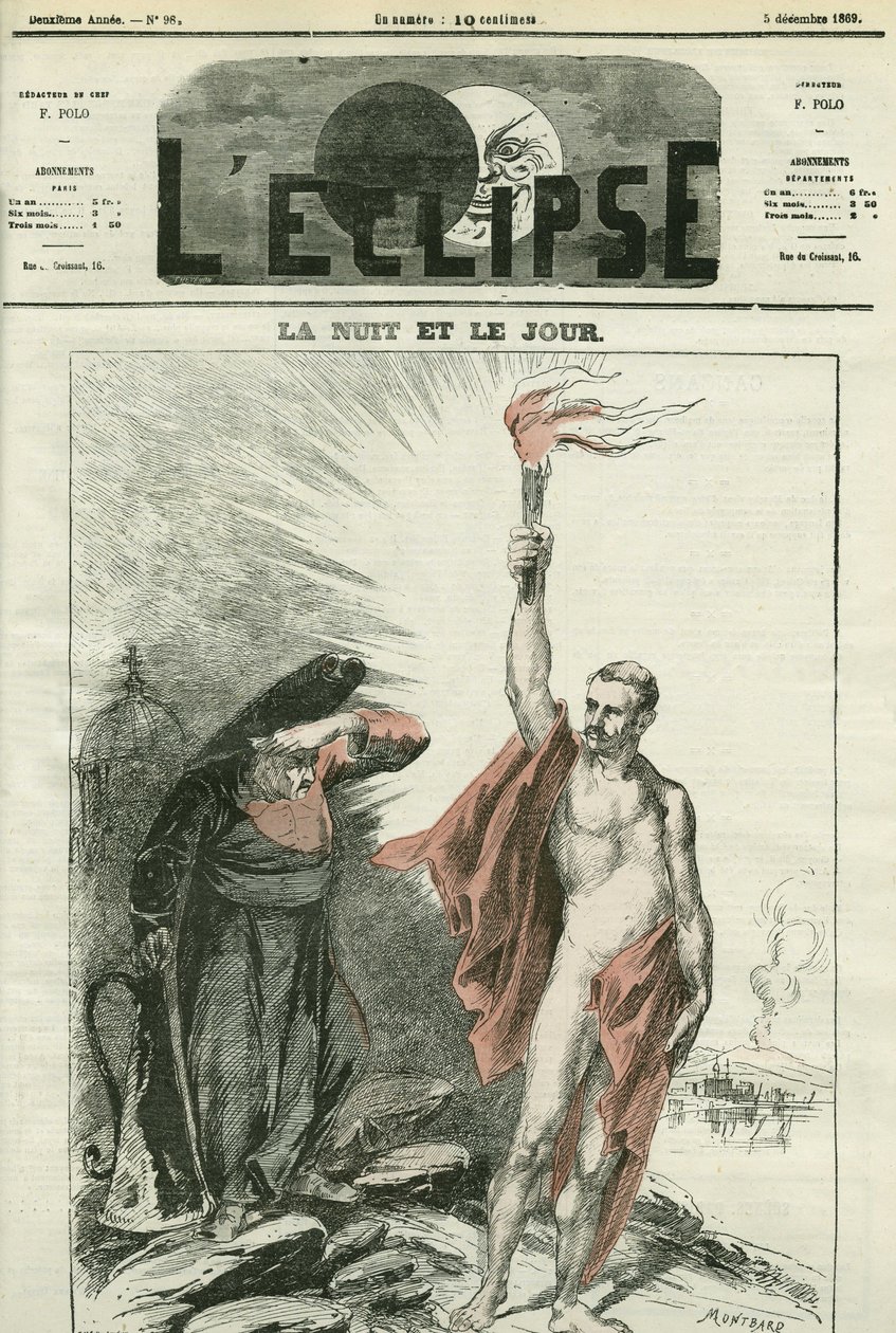 noite e dia, ou "o Concílio de Roma e o Concílio de Nápoles". Capa em "L