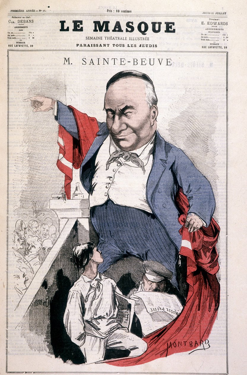 Sainte - Beuve (Sainte-Beuve) - por Montbard, em "Le Mask" de 11/07 /? de Charles Auguste Loye
