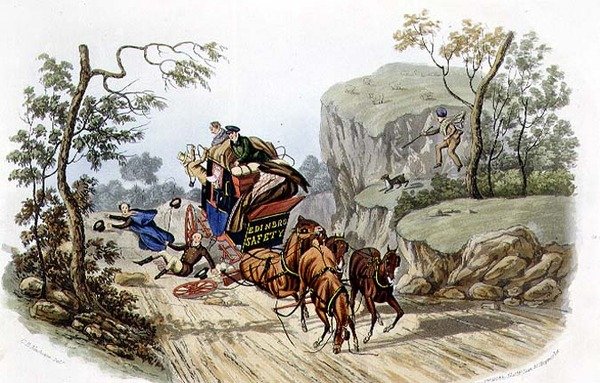 "Acidentes vão acontecer aos Melhores Treinadores Nomeados!", gravado por R.G. Reeve (fl.1811-37) pub. por Thomas McLean de Charles B. (after) Newhouse