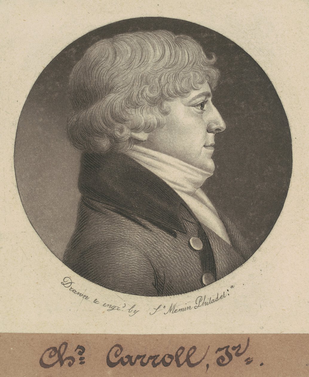 Charles Carroll, Jr. de Charles B. J. Févret de Saint Mémin