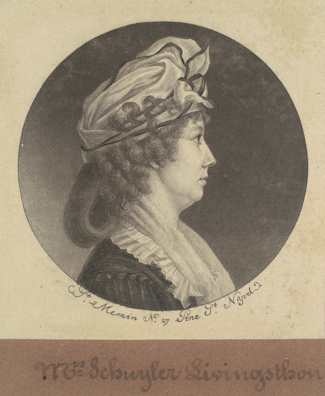 Eliza Barclay Livingstone de Charles B. J. Févret de Saint Mémin