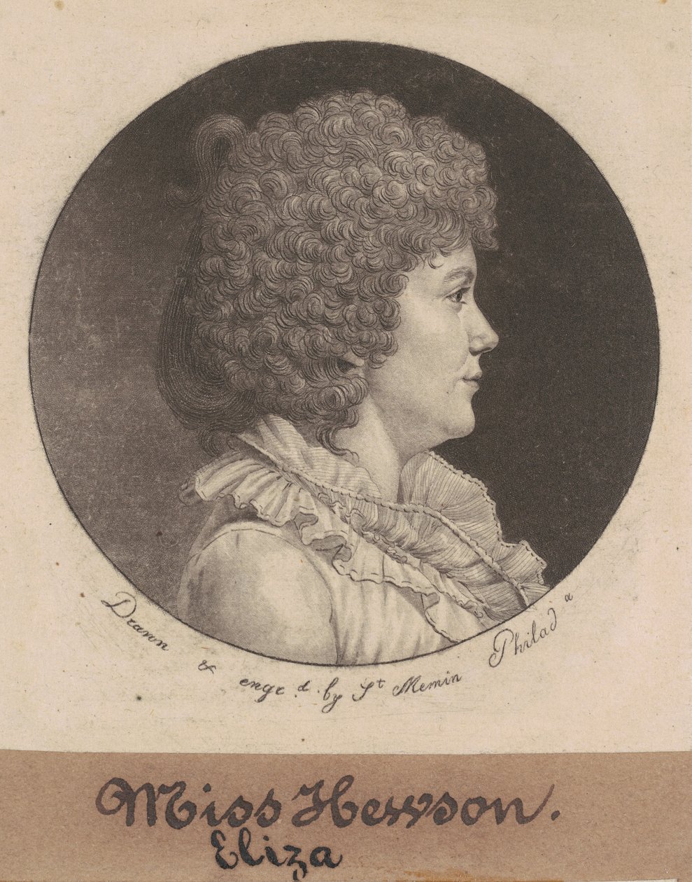 Eliza Hewson de Charles B. J. Févret de Saint Mémin