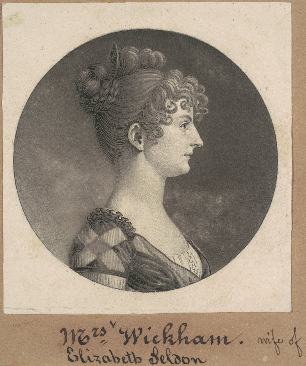 Elizabeth Selden McClurg Wickham de Charles B. J. Févret de Saint Mémin
