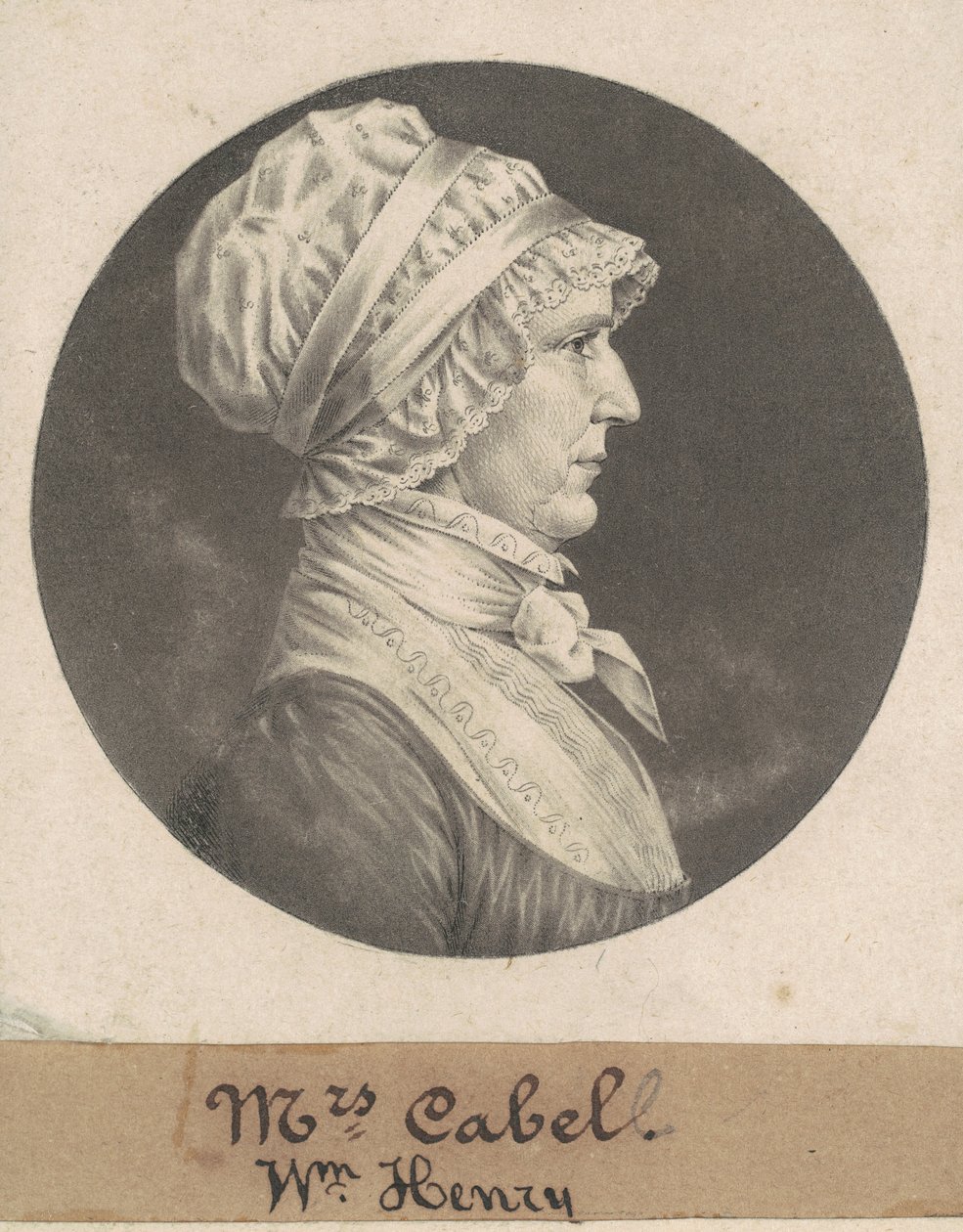 Hannah Carrington Cabell de Charles B. J. Févret de Saint Mémin