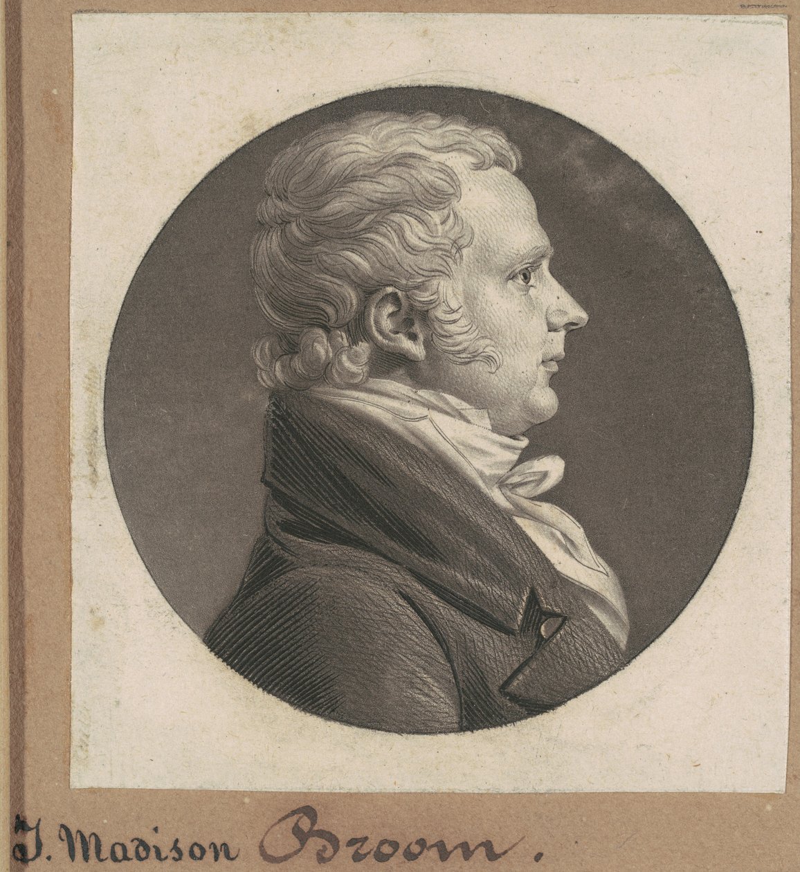 Vassoura James Madison de Charles B. J. Févret de Saint Mémin
