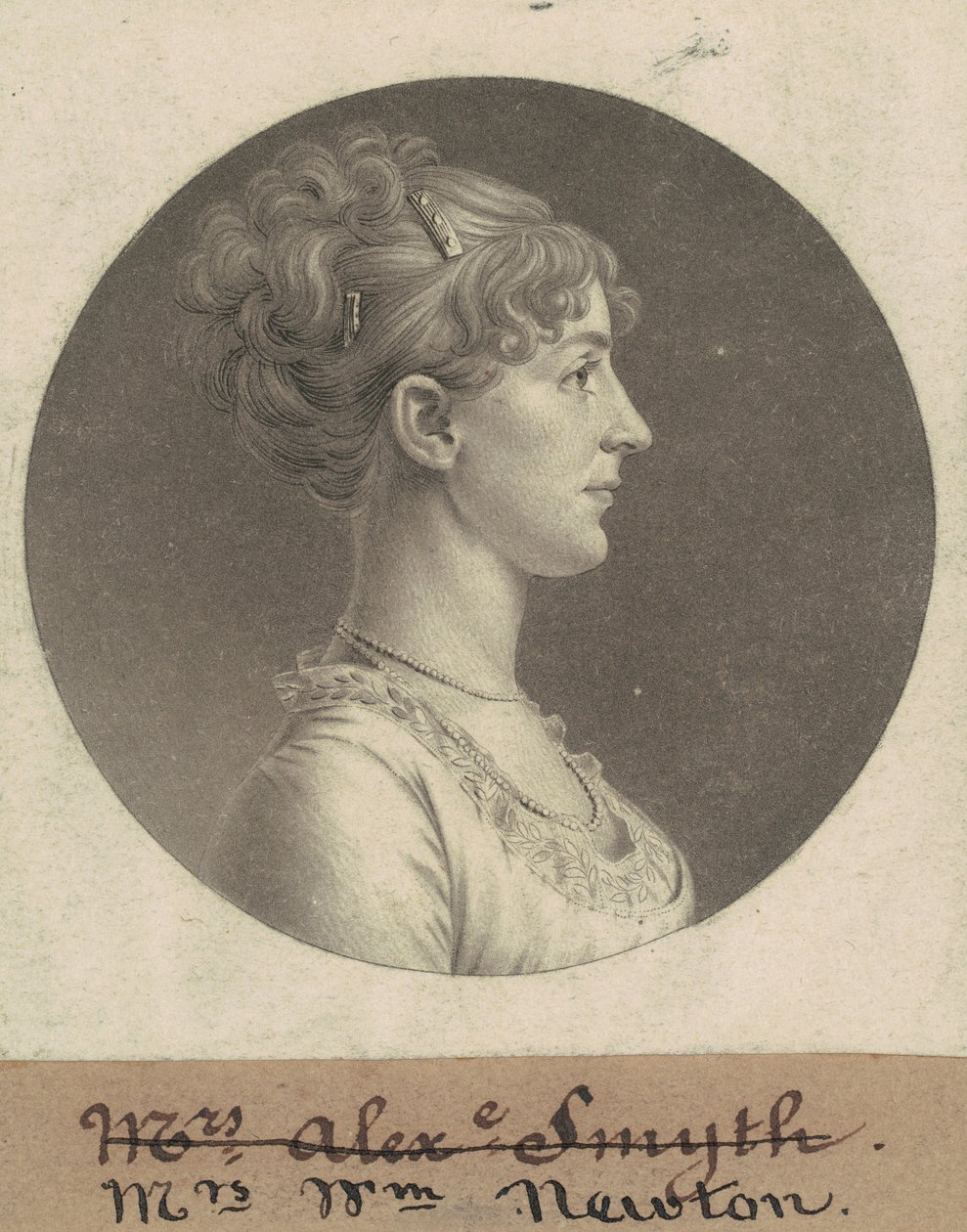 Jane Barr Stuart Newton de Charles B. J. Févret de Saint Mémin