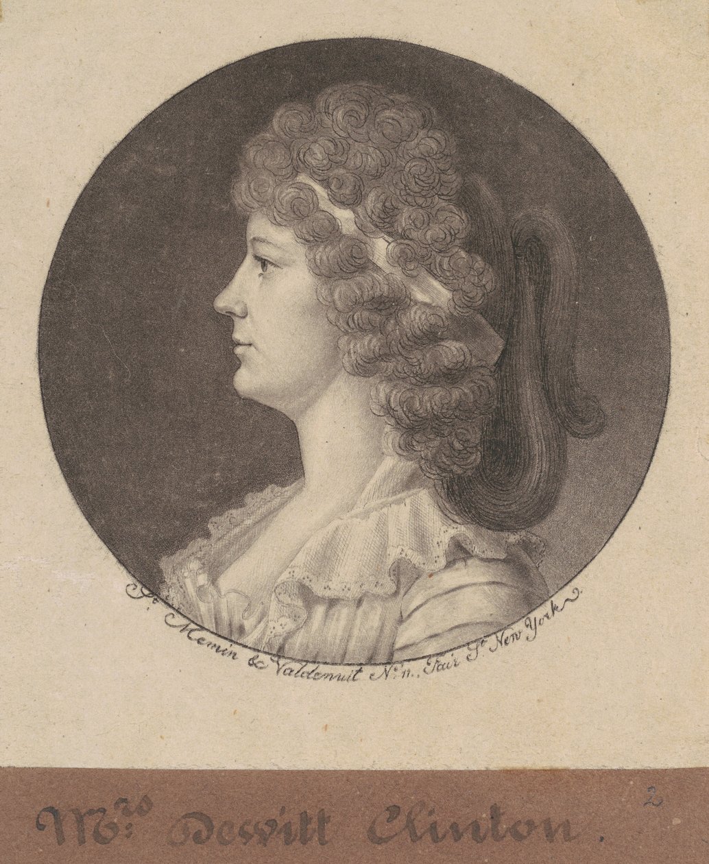 Maria Franklin Clinton de Charles B. J. Févret de Saint Mémin