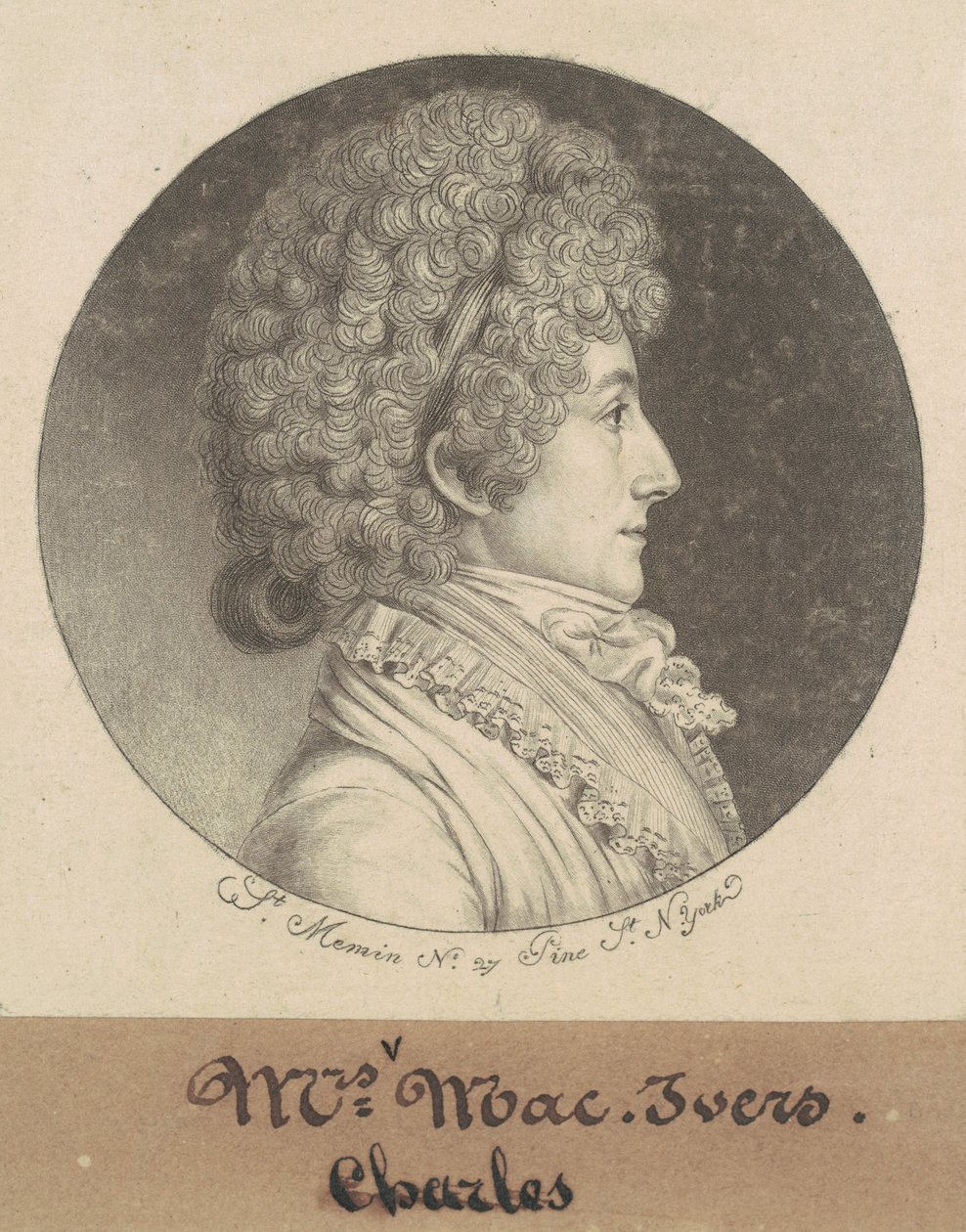 Mary Bache McEvers de Charles B. J. Févret de Saint Mémin