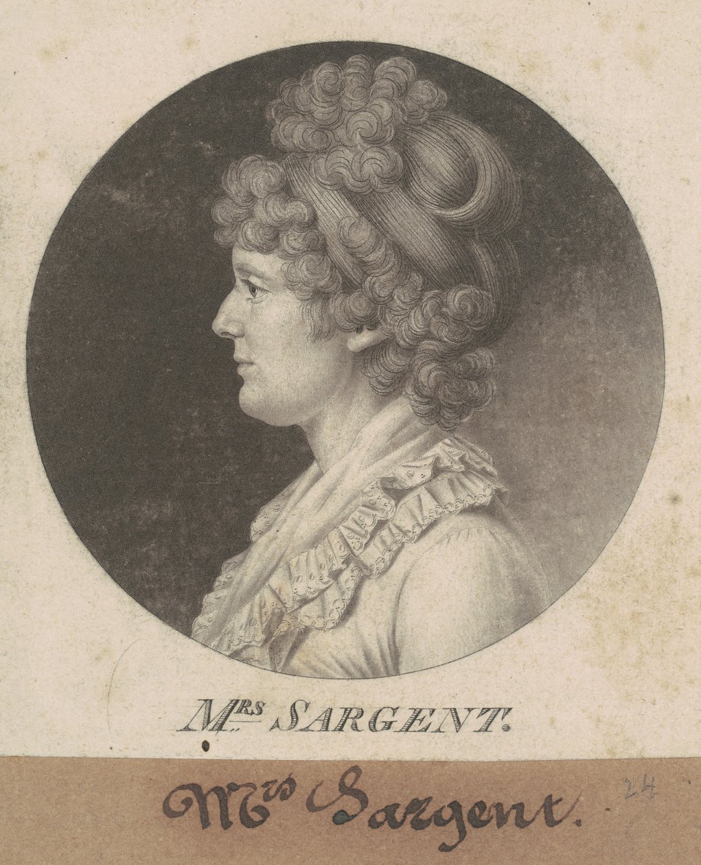 Mary Hawley Macintosh Williams Sargent de Charles B. J. Févret de Saint Mémin