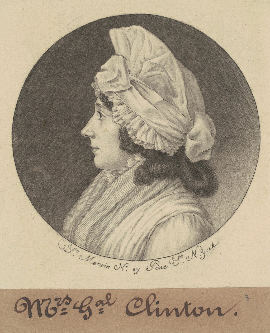 Mary Little Gray Clinton de Charles B. J. Févret de Saint Mémin