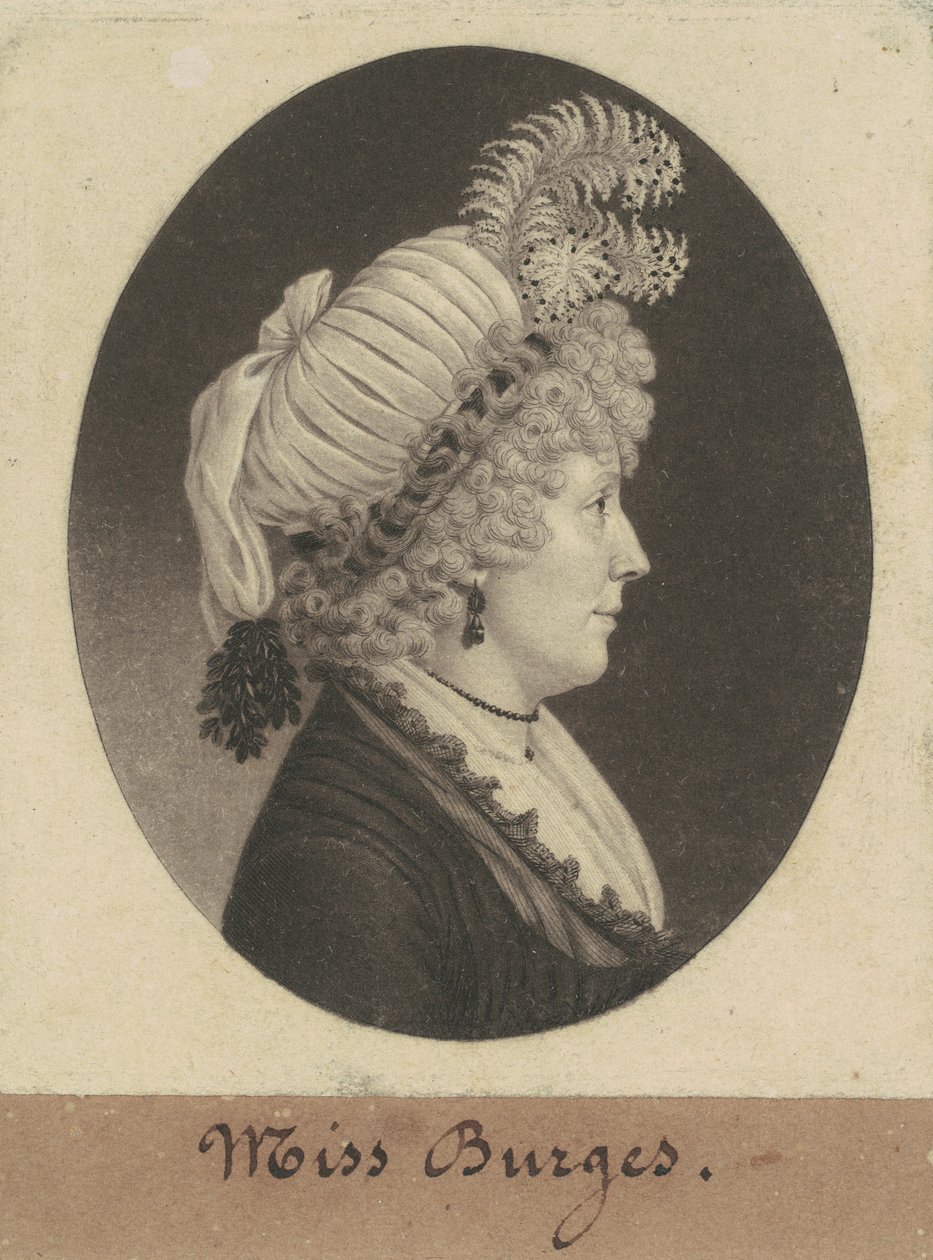 Senhorita Burges de Charles B. J. Févret de Saint Mémin