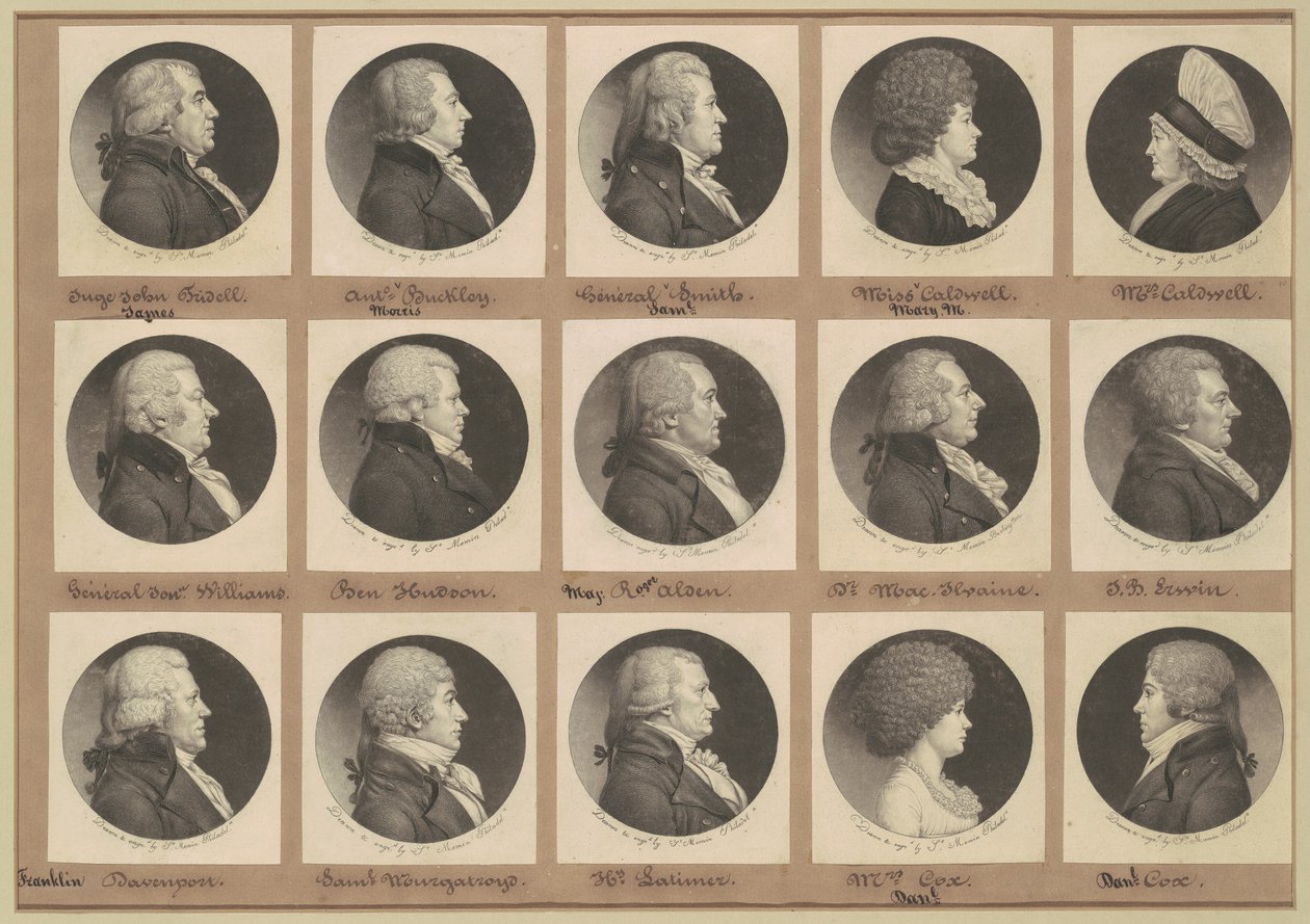 Coleção de Retratos de Saint-Mémin, Grupo 10 de Charles B. J. Févret de Saint Mémin